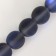 Busins ​​made of natural stone "Cat Eye", set 46 pcs., Size 1 pc. -8 mm, matte dark blue