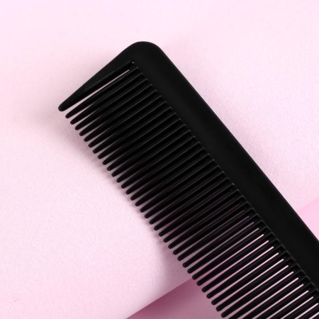 Comb with a metal tail, 20 × 2.5 cm, black color-1