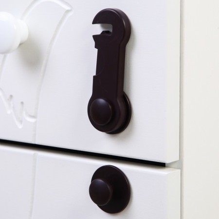 A set of door blockers, 2 pcs., Brown color-1