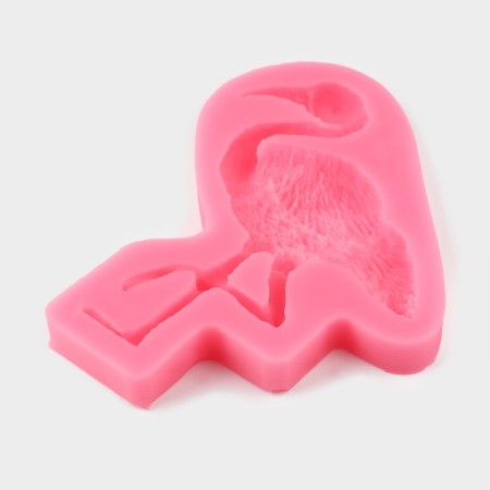 Mold "Flamingo", silicone, 14 × 12 × 1.5 cm, color mix-2