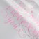 Film for decor and floristry, transparent, pink, "hearts", sheet 1pcs, 60 x 60 cm