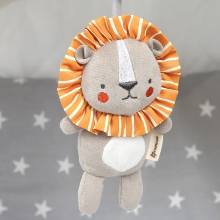 Suspension - rattle "Liony Leon", with a squeak, on a crib, stroller, crumb I-7