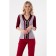 Female jumper, size 42, black color, burgundy
