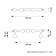 Tundra bracket handle, m/o 128 mm, chromium color