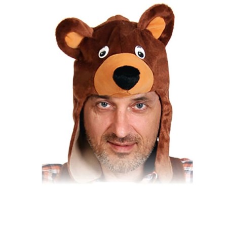 Adult mask "Bear Bear" with ears, plush, rr 55-58