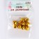 Bells for needlework, set of 10 pcs., Size 1 pc. - 1.4 cm, golden color