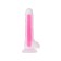 The phallimitator "Pitches-fire" glowing in the dark, silicone, 18 cm, the color is transparent