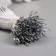 Stamens for artificial flowers gloss "risinki" silver set 360 pcs length 6 cm