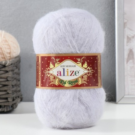 Yarn "Kid Royal 50" 62% moher, 38% polyamide 500m/50g (224 winter sky)
