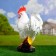 Garden figure "Rooster" White, 20x44x56cm