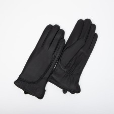 Female gloves, size 8.5, with insulation, black color