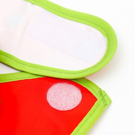 Bibslate bib “Bunny: 1 New Year” Solocent on Velcro, PVC, New Year's gift packaging, Kroshka I-4