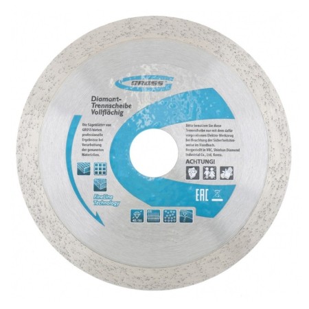Diamond disk Gross, 230 × 22.2 mm, continuous with laser perforation, wet cutting-1