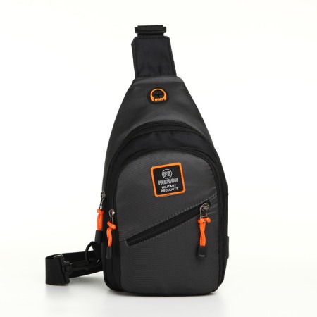 Lightning bag, external pocket, gray/black color-1