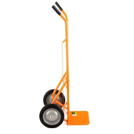 The trolley is manual, two -wheeled: load/p 130 kg, orange-4
