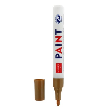 Marker - pencil, paint for tires waterproof on an oil basis, golden-2