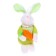 Soft toy "Rabbit with carrots", on the suspension, the color of mix