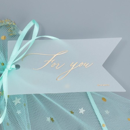 Gift bag from tulle "to you", 13 x 18 cm +/- 1.5 cm-4