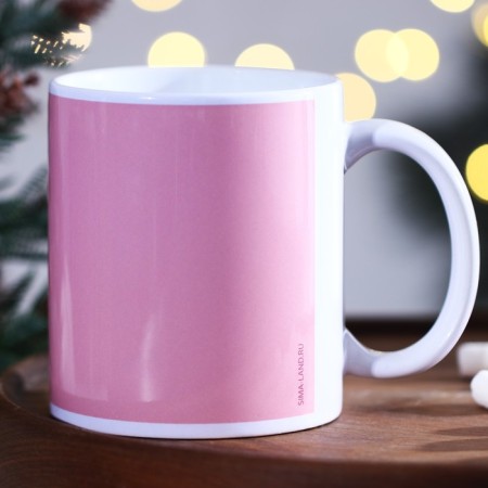Ceramic mug "Together", 320 ml, white color-3