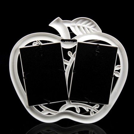 Photo frame in 2 photos 10x15 cm "Apple" White 28.6x8.6x2 cm-3