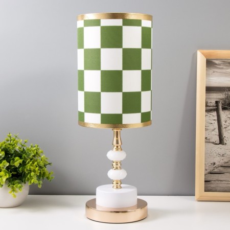 Board lamp "Chess style" E27 40W white-gold 14x14x40 cm Risalux