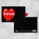 Interactive congratulatory postcard “C DR”, heart, 16 x 11 cm