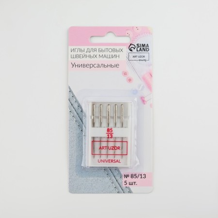 Needles for household sewing machines, universal, No. 85/13, 5 pcs-3