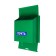 Mail box without a lock (with a loop), horizontal "letter", green
