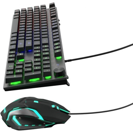 Keyboard + mouse oller 500GMK Claw: Gray/Black Mouse: Black/Gray USB Multimedia Led (1546 106689-3