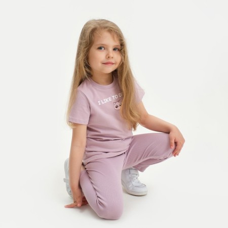 Legins children's kaftan "Dream" R.36 (134-140), lilac-5