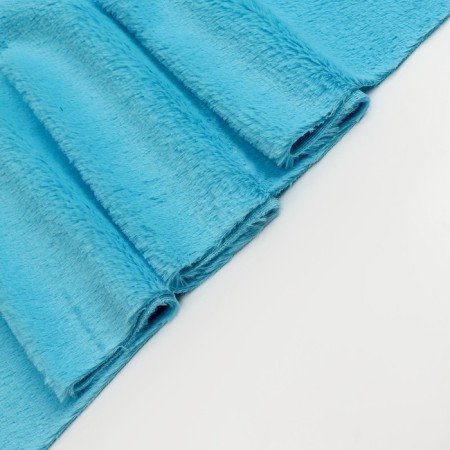 Lock "Meh" on a knitted basis, 100 × 150 cm, blue color-1