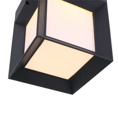 Wall lamp LED, 1x9W 3000k, 22x22x27 cm, black color, white-5