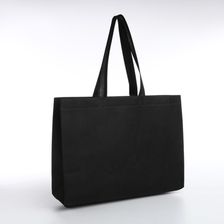 Household bag without fastening, black color