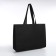 Household bag without fastening, black color