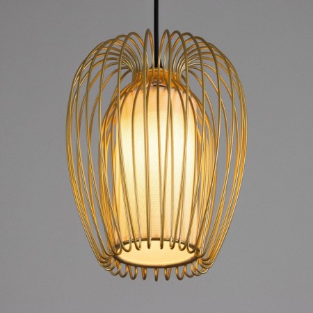 Lamp Bayerlux "Mediana" E27 40W gold 21x21x26-126cm-2