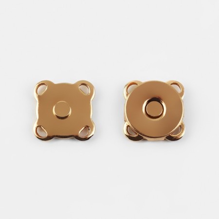 Magnetic, sewing buttons, d = 10 mm, 10 pcs, gold color-1
