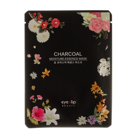 Facial face mask Eyenlip Moisture Essence Mask Charcoal, 25 ml