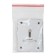 Decorative punch Punto ESC081-SS, on a leaf lock, 2 pcs.