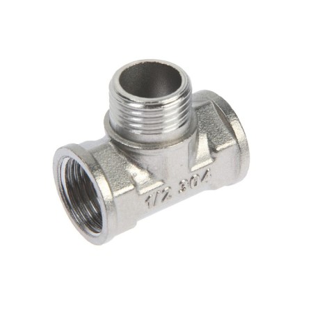 The tee of Zein English, 1/2 ", internal/outer/internal thread, stainless steel