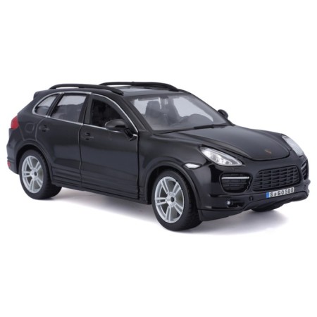 BBURAGO Porsche Cayenne Turbo, Die-Cast, 1:24, opening doors, black color.-8