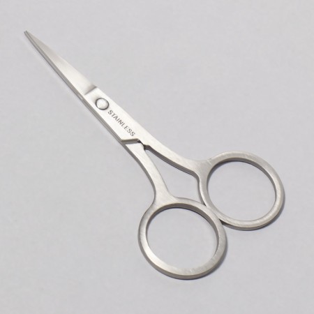 Scissors are manicure, straight, 9 cm, silver color-1