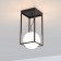 Ceiling chandelier Mantra Desigual, E27, 1x20W, 195x195x425 mm, black color