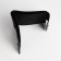 Male purse on magnets, department for bills, for cards, for coins, black color