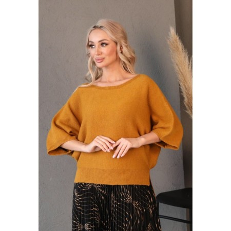 Female jumper, size 50, mustard color-4