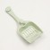 Toilet closed with a scoop, 47 x 40 x 39 cm, white-green