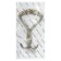 Hook furniture tundra TKT008, three -rod, bronze