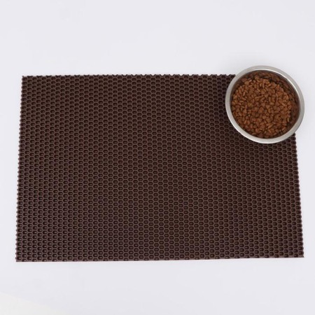 Animal rug EVA, cellular, 40 x 60 cm, brown-3