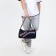Sports bag with lightning, long belt, black/blue/tricolor color