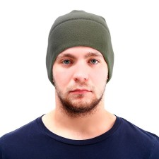 Cap, fleece, olive color