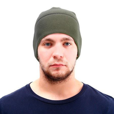 Cap, fleece, olive color
